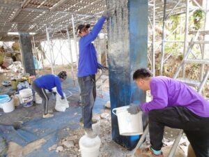 Epoxy面塗塗佈(柱)