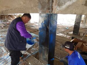 Epoxy面塗滾塗搭接(柱)